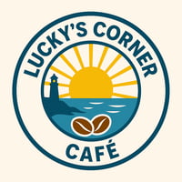 Luckys Corner Cafe Logo Luckys Corner Cafe Logo